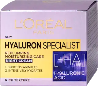 Nočna vlažilna krema za povrnitev volumna Hyaluron Specialist, 50 ml