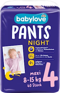 Nočne hlačne plenice maxi, 8-15 kg, 40 kos