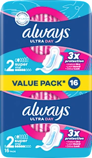 Odišavljeni damski vložki Ultra Day Super, velikost 2, 16 kos