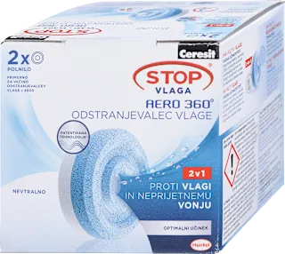 Odstranjevalec vlage STOP vlaga AERO 360°, polnilo, 900 g