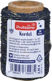 Okrasna vrvica, več različic, 30 m