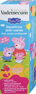 Otroška zobna pasta proti kariesu Peppa, 0 – 6 let, 50 ml
