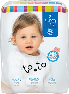 Otroške plenice Super+, velikost 7 (17+ kg), 19 kos