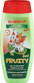 Otroški gel za prhanje in šampon Fruity, 2 v 1, 250 ml