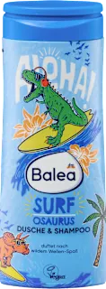Otroški gel za tuširanje in šampon za lase Surf Osaurus, 300 ml