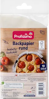 Papir za peko v okroglih polah, 10 kos