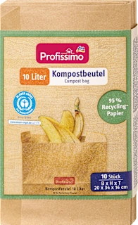Papirnate vrečke za organske odpadke, 10 kos
