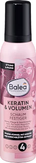 Pena za utrjevanje in večji volumen las s keratinom, 150 ml