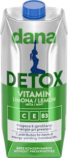 Pijača Detox Vitamin z okusom limone in mete, 750 ml