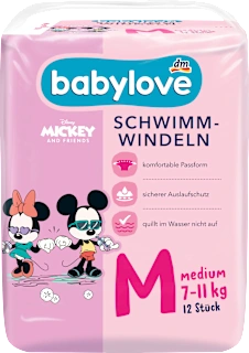 Plavalne plenice M medium, 7-11 kg, 12 kos
