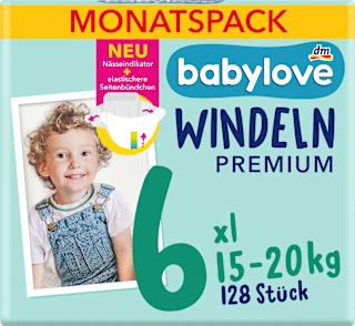 Plenice Premium 6 XL (15-20 kg) - mesečno pakiranje, 128 kos