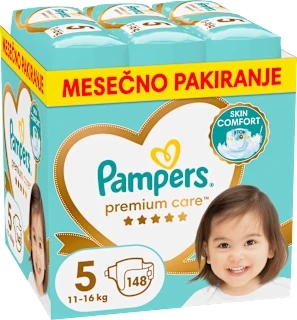 Plenice velikost 5 (11-15 kg), večje pakiranje, 148 kos