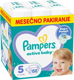 Plenice velikost 5 - mesečno pakiranje (11-16 kg), 150 kos