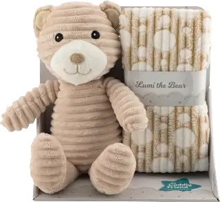 Plišasta igrača z dekico Lumi the Bear, 1 kos