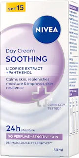 Pomirjajoča dnevna krema Soothing, ZF 15, 50 ml