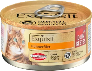 Popolna hrana za odrasle mačke s perutninskim filejem Exquisit, 70 g