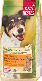 Popolna hrana za odrasle pse s kokošjo, krompirjem in aloe vero, 1 kg