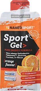Športni gel z okusom pomaranče, 25 ml