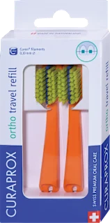 Potovalni set ortho refill za ščetko CS 5460 - oranžen, 2 kos