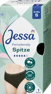 Pralne menstrualne spodnjice s čipko, velikost S, 1 kos