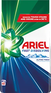 Pralni prašek za belo in svetlo perilo Alpine Fresh, 40 pranj
