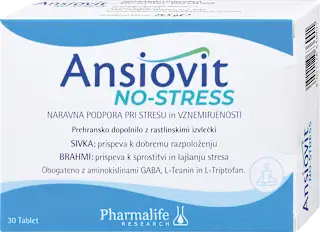 Prehransko dopolnilo Ansiovit No-Stress, 30 kos