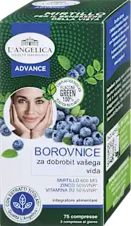 Prehransko dopolnilo borovnica - dodatek za dobrobit vašega vida, 75 kos