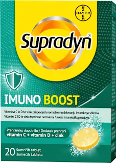 Prehransko dopolnilo Imuno Boost z vitaminoma C in D ter cinkom, 90 g