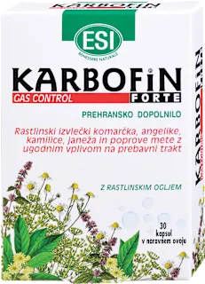 Prehransko dopolnilo Karbofin Forte, 30 kos
