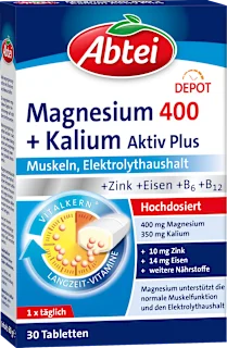 Prehransko dopolnilo Magnezij 400 + Kalij, 30 kos