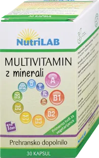 Prehransko dopolnilo MULTIVITAMIN z minerali, 30 kos