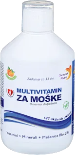 Prehransko dopolnilo Multivitamin za moške, 500 ml