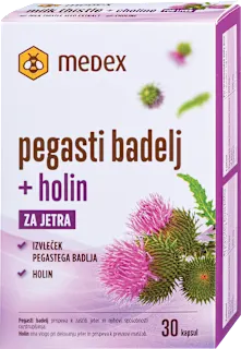 Prehransko dopolnilo Pegasti badelj + holin, 30 kos