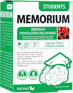 Prehransko dopolnilo Students Memorium, 60 kos