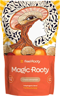 Prehransko dopolnilo v prahu z okusom čoko cimeta Magic Rooty, 71 g