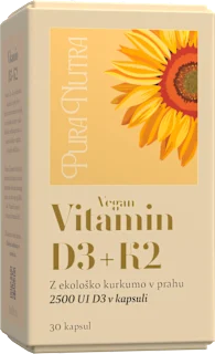 Prehransko dopolnilo Vegan Vitamin D3 + K2, 30 kos
