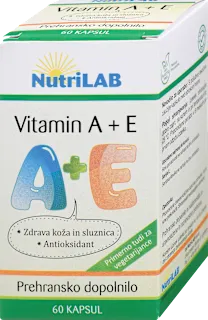 Prehransko dopolnilo Vitamin A + E, 60 kos