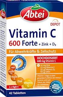 Prehransko dopolnilo Vitamin C 600 Forte, 42 kos