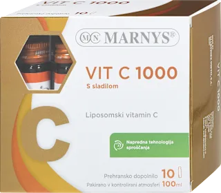 Prehransko dopolnilo Vitamin C z liposomsko tehnologijo, 10 x 10 ml, 100 ml