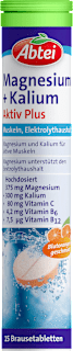 Prehransko dopolnilo z magnezijem in kalijem, v obliki šumečih tablet, 15 kos