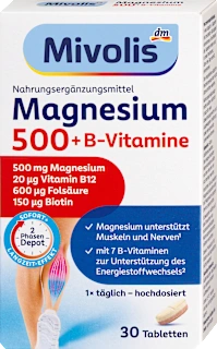 Prehransko dopolnilo z magnezijem in vitamini B-kompleksa, 30 kos