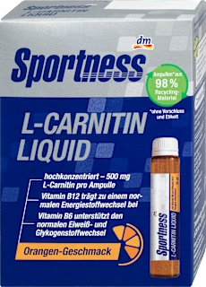 Prehransko dopolnilo z vitamini in L-karnitinom, z okusom pomaranče, 175 ml