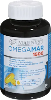 Prehransko dopolnilo za delovanje srca in živčnega sistema Omegamar 1500 mg, 60 kos