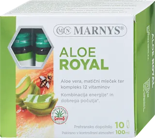 Prehransko dopolnilo za energijo in dobro počutje Aloe Royal, 10 × 10 ml, 100 ml
