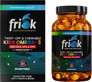 Prehransko dopolnilo za otroke omega-3 twist-off, z okusom limone, v kapsulah, 60 kos