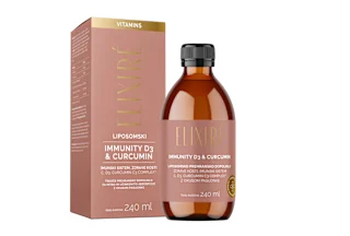Prehransko dopolnilo za podporo imunskemu sistemu Immunity D3 & Curcumin, 240 ml