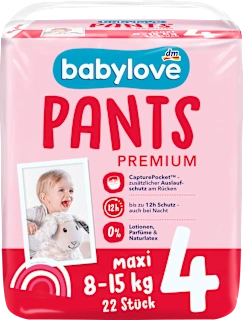 Premium hlačne plenice, velikost 4, 8-15 kg, 22 kos