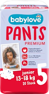 Premium hlačne plenice, velikost 5, 13-18 kg, 20 kos