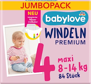 Premium plenice, velikost 4 maxi, 8-14 kg, 84 kos