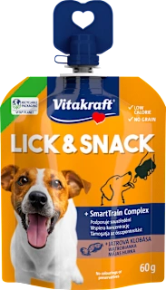 Prigrizek za pse Lick & Snack jetrna pašteta, 60 g